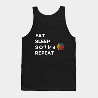 Minimal  Rubiks cube colorful (Repeat) Tank Top